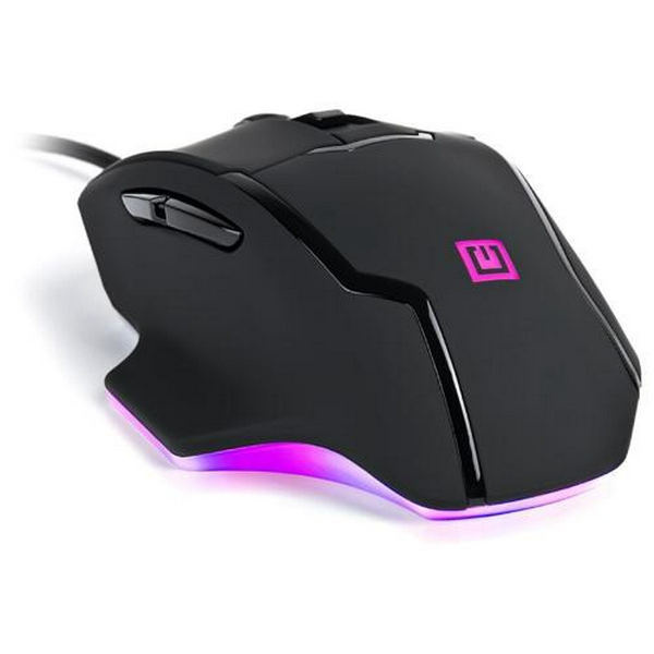 Миша REAL-EL RM-555, Black, USB, оптична, 800/1200/1600/2400 dpi, 6 кнопок, 1,8 м, вбудоване підсвічування (RM-555)
