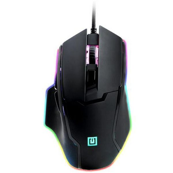 Миша REAL-EL RM-555, Black, USB, оптична, 800/1200/1600/2400 dpi, 6 кнопок, 1,8 м, вбудоване підсвічування (RM-555) - 3