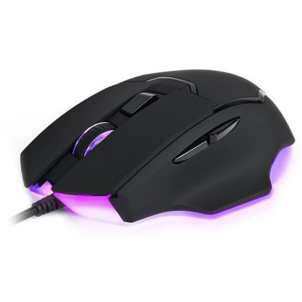 Миша REAL-EL RM-555, Black, USB, оптична, 800/1200/1600/2400 dpi, 6 кнопок, 1,8 м, вбудоване підсвічування (RM-555) - 4