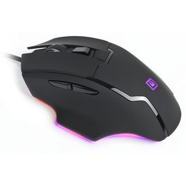 Миша REAL-EL RM-555, Black, USB, оптична, 800/1200/1600/2400 dpi, 6 кнопок, 1,8 м, вбудоване підсвічування (RM-555) - 5