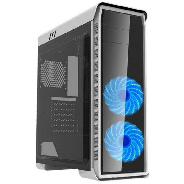 Корпус GameMax Elysium White, без БЖ, Midi Tower, ATX / Micro ATX / Mini ITX, 1хUSB 3.0, 2хUSB 2.0, 4x120 мм LED, 400x185x470 мм, 0.5 мм, 4.7 кг