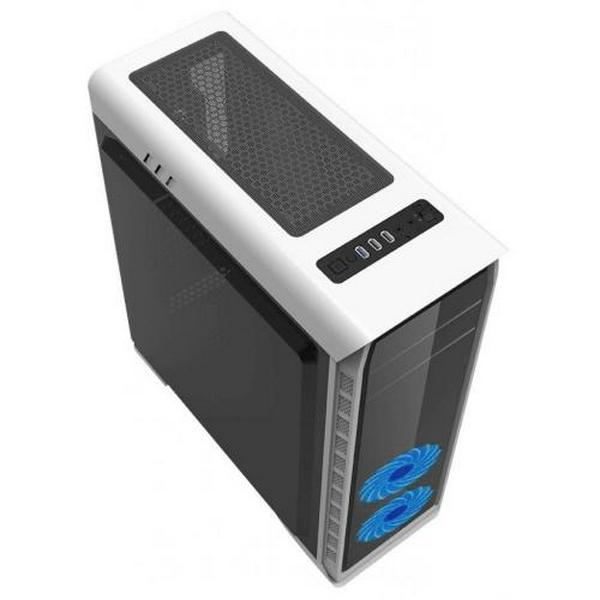 Корпус GameMax Elysium White, без БЖ, Midi Tower, ATX / Micro ATX / Mini ITX, 1хUSB 3.0, 2хUSB 2.0, 4x120 мм LED, 400x185x470 мм, 0.5 мм, 4.7 кг - 5