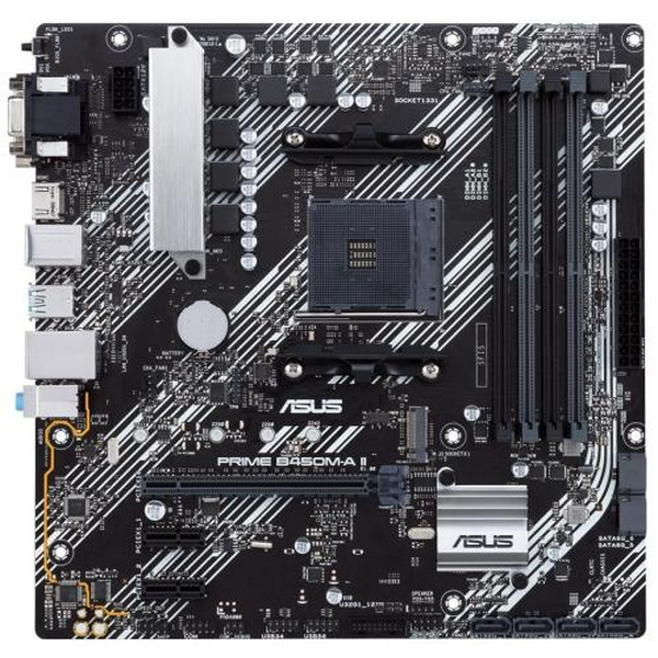 Мат.плата AM4 (B450) Asus PRIME B450M-A II, B450, 4xDDR4, Int.Video(CPU), 6xSATA3, 1xM.2, 1xPCI-E 16x 3.0, 2xPCI-E 1x 2.0, ALC887, RTL8111H, 8xUSB3.2/4xUSB2.0, VGA/DVI-D/HDMI, mATX - 2