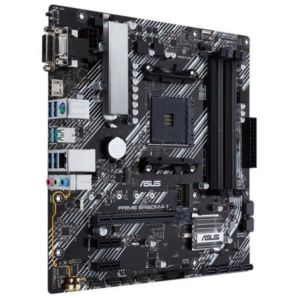 Мат.плата AM4 (B450) Asus PRIME B450M-A II, B450, 4xDDR4, Int.Video(CPU), 6xSATA3, 1xM.2, 1xPCI-E 16x 3.0, 2xPCI-E 1x 2.0, ALC887, RTL8111H, 8xUSB3.2/4xUSB2.0, VGA/DVI-D/HDMI, mATX - 4