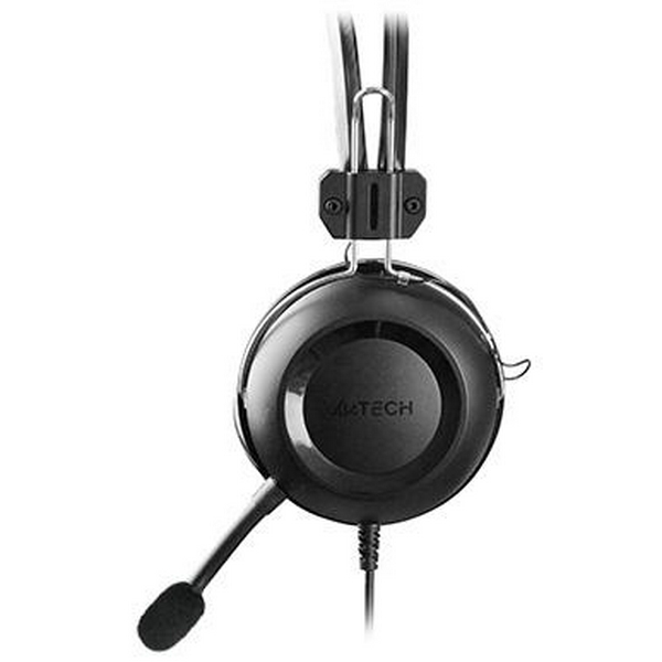 Навушники A4Tech HU-35 Black, USB, накладні, регулятор гучності, кабель 2 м - 2
