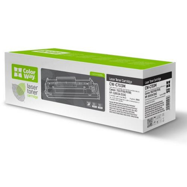 Картридж Canon 703, Black, LBP-2900/3000, 2000 стор, ColorWay (CW-C703M)