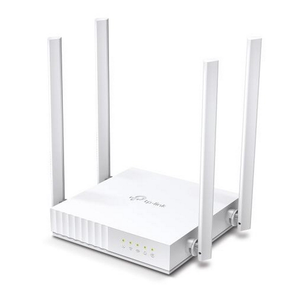 Роутер TP-LINK Archer C24, White, Wi-Fi 802.11a/b/g/n/ac, до 733 Mb/s, 2.4/5GHz, 4x10/100 Mb/s, RJ45 10/100Mb/s, 4 зовнішні незнімні антени - 2