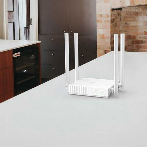 Роутер TP-LINK Archer C24, White, Wi-Fi 802.11a/b/g/n/ac, до 733 Mb/s, 2.4/5GHz, 4x10/100 Mb/s, RJ45 10/100Mb/s, 4 зовнішні незнімні антени - 6