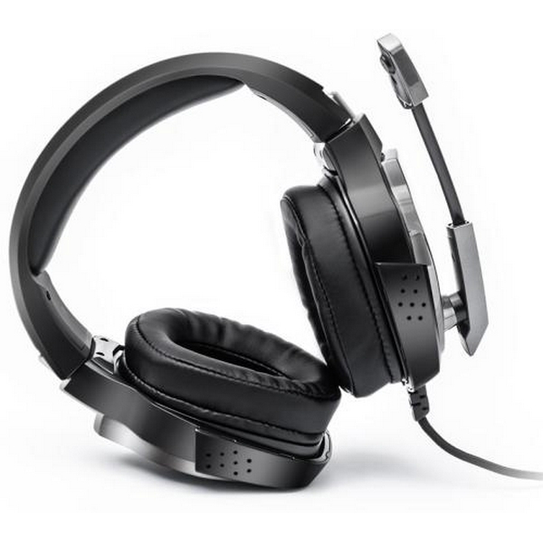 Навушники REAL-EL GDX-7780 Surround 7.1, Black, RGB, USB, накладні, мікрофон, кабель 2.2 м  - 5