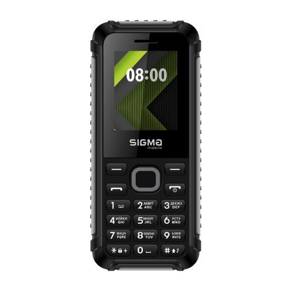 Мобільний телефон Sigma mobile X-style 18 Track, Black/Gray, 2 Mini-SIM, дисплей 1.77" кольоровий (128x160), моноблок, MicroSD (до 32 ГБ), FM, 1000 mAh