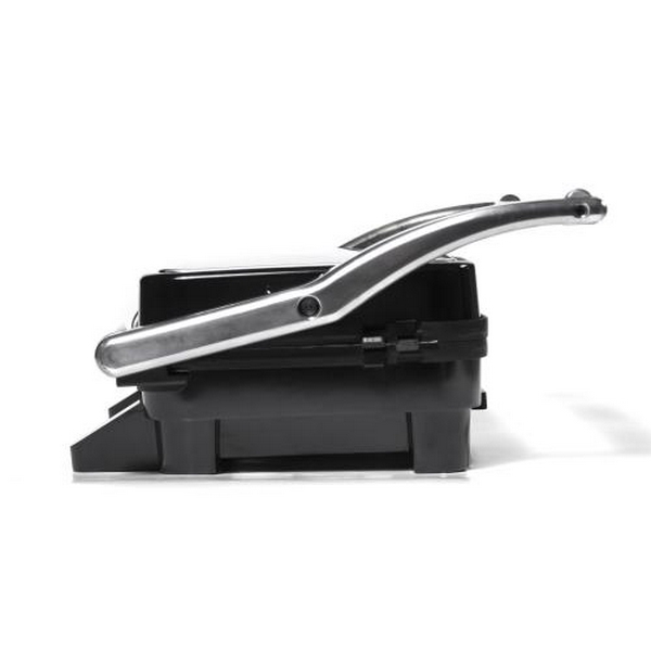 Електрогриль Holmer HCG-18P Silver, 1800W, закритий (двосторонній), знімні пластини плоска, ребриста, піддон для жиру, управління механічне - 4