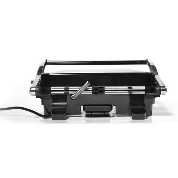 Електрогриль Holmer HCG-18P Silver, 1800W, закритий (двосторонній), знімні пластини плоска, ребриста, піддон для жиру, управління механічне - 5