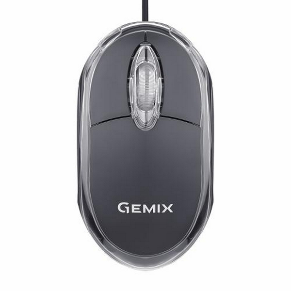Миша Gemix GM105 Black, оптична, USB, 800 dpi (GM105BK)