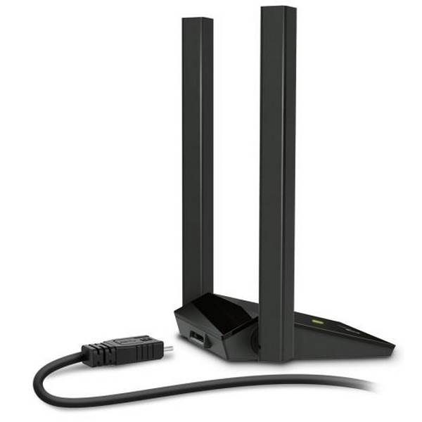Мережевий адаптер USB TP-LINK Archer T4U Plus, Black, 5GHz/2.4GHz, AC1300 (867/400 Мбіт/с), USB 3.0, високопотужні антени, MU-MIMO - 2