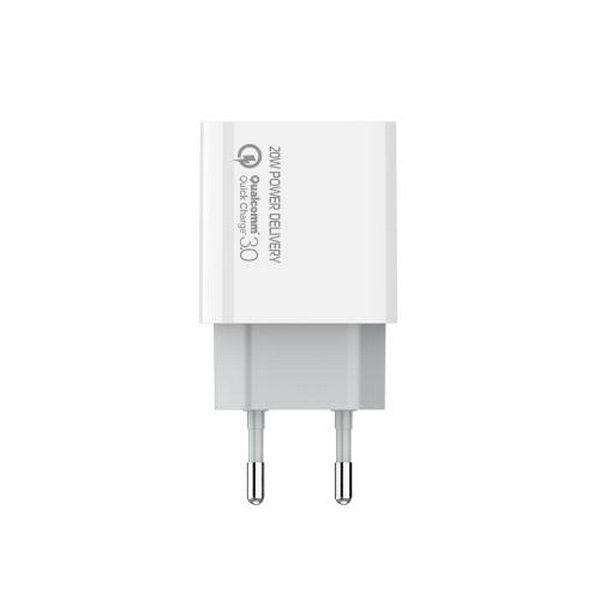Мережевий зарядний пристрій ColorWay, White, 1xUSB-C, PD, 3A, 20W (CW-CHS026PD-WT) - 5