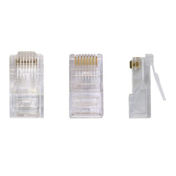 Конектор RJ45, UTP, 100 шт, Clear, Cat. 5e, Patron (CONNECT-RJ-455CAT-В)