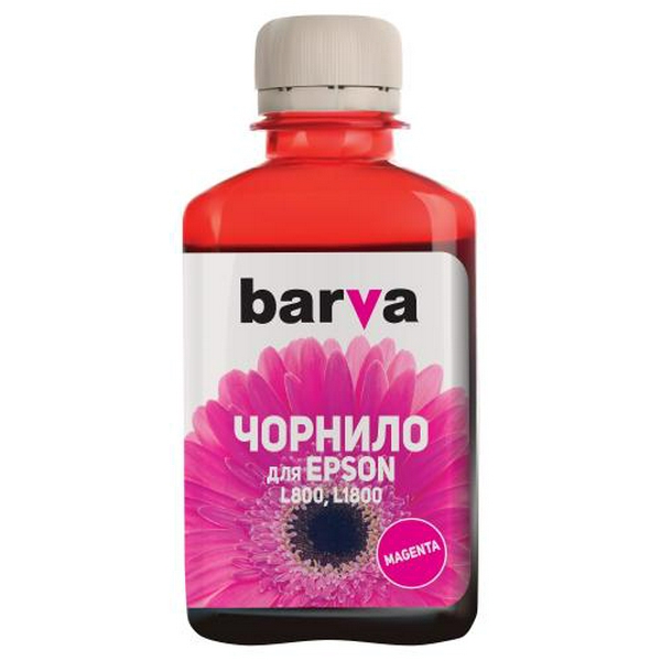Чорнило Barva Epson 673, Magenta, для L800/L805/L810/L850/L1800, 180 мл, водорозчинне (L800-413)