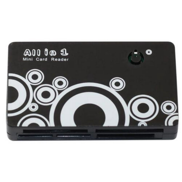 Кардридер USB Atcom TD2027, Black, USB 2.0 - microSD / SD / MS / M2 (10727)