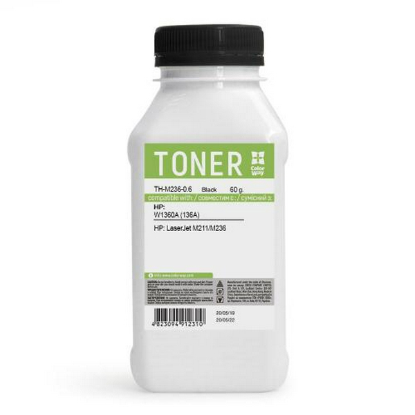 Тонер HP LJ M211/M236, Black, 60 г, ColorWay (TH-M236-0.6)