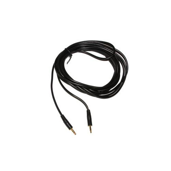 Кабель AUX звуковий, 3.5 мм (M) - 3.5 мм (M), 5 м, Black, Atcom (17437)