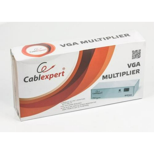 Сплітер VGA 2 Port Cablexpert GVS122 (розгалужувач, ком. 2 монітора) - 3