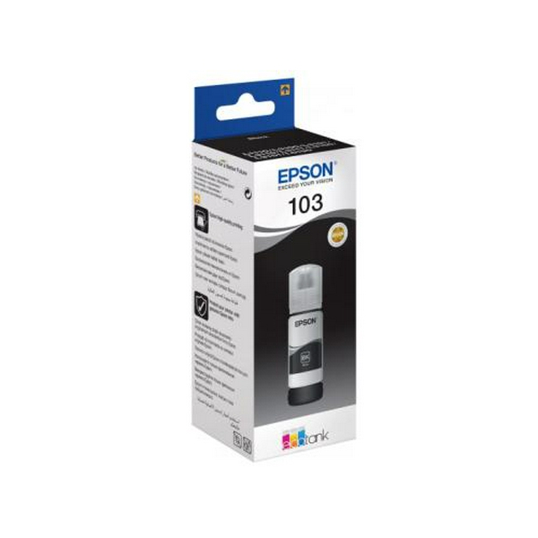 Чорнило Epson 103, Black, для L3100/L3101/L3110/L3150, 65 мл (C13T00S14A) - 2