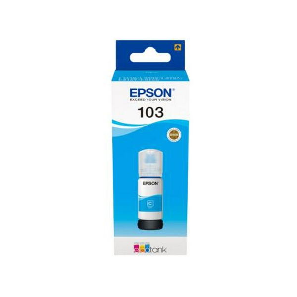 Чорнило Epson 103, Cyan, для L3100/L3101/L3110/L3150, 65 мл (C13T00S24A)
