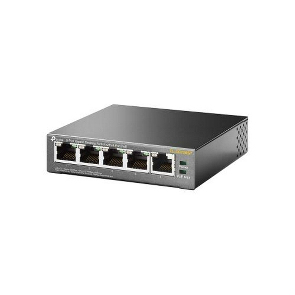Комутатор TP-LINK TL-SG1005P 5 LAN 10/100/1000 Mb, некерований, металевий корпус - 3
