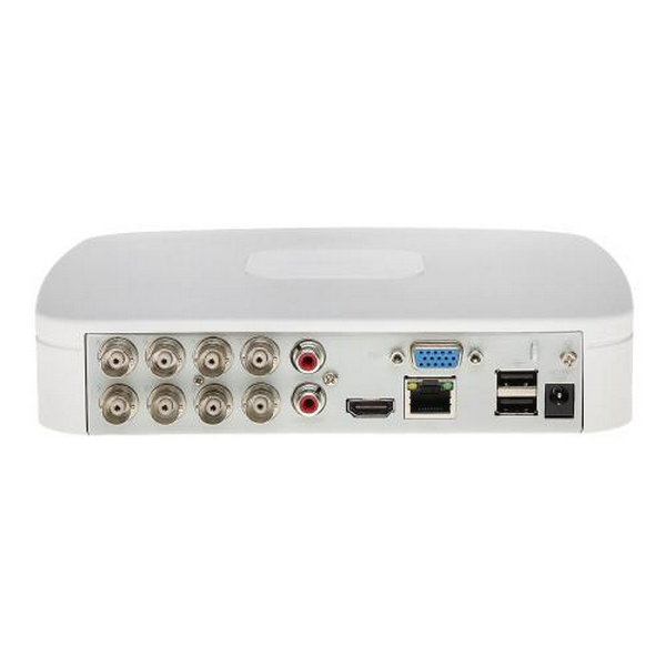 Відеореєстратор HDCVI Dahua DH-XVR5108C-I3, White, 8 x HDCVI / Analog или 4 x IP, H.265+, VGA / HDMI, Audio: 1 вхід / 1 вихід, 1 x HDD (до 10 Тб), Lan RJ45, 2xUSB, 205 x 211 x 46 мм - 3