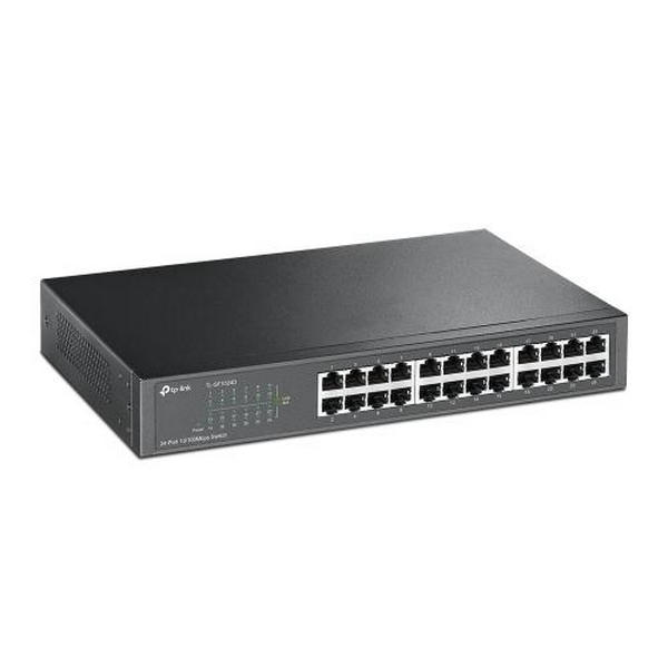 Комутатор TP-LINK TL-SF1024D, 24x10/100 Mb/s, металевий корпус, некерований - 2