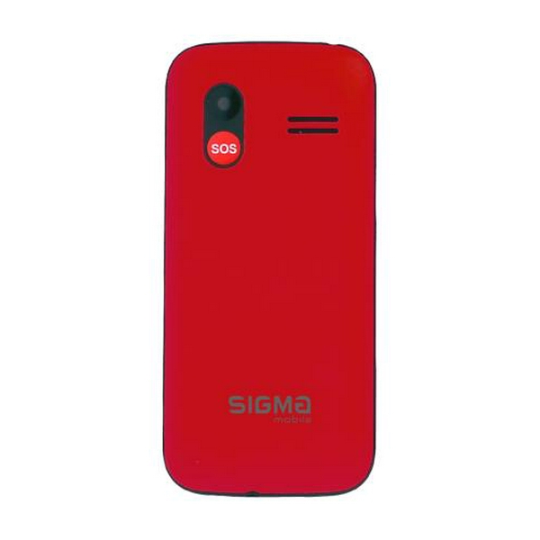 Мобільний телефон Sigma mobile Comfort 50 HIT2020, Red, "бабусефон", 2 Mini-SIM + Micro-SIM, дисплей 1.77" кольоровий (128x160), моноблок, SC6531E, підтримка MicroSD (до 32 ГБ), FM-радіо, ліхтарик, BT, Cam 0.3Mp, 1450 mAh - 3