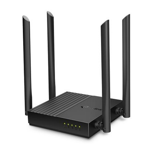 Роутер TP-LINK Archer C64, Black, Wi-Fi 802.11 ac, до 1167 Mb/s, 2.4/5GHz, 4 LAN 10/100/1000 Mb/s, RJ45 10/100/1000Mb/s, 4 зовнішніх антен - 2