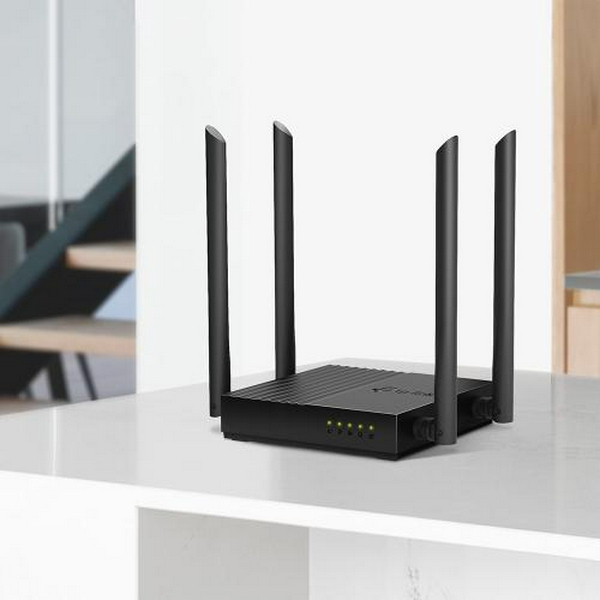 Роутер TP-LINK Archer C64, Black, Wi-Fi 802.11 ac, до 1167 Mb/s, 2.4/5GHz, 4 LAN 10/100/1000 Mb/s, RJ45 10/100/1000Mb/s, 4 зовнішніх антен - 4
