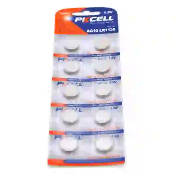 Батарейки AG10/LR1130, PKCELL, 10 шт, Blister (AG10-10B)