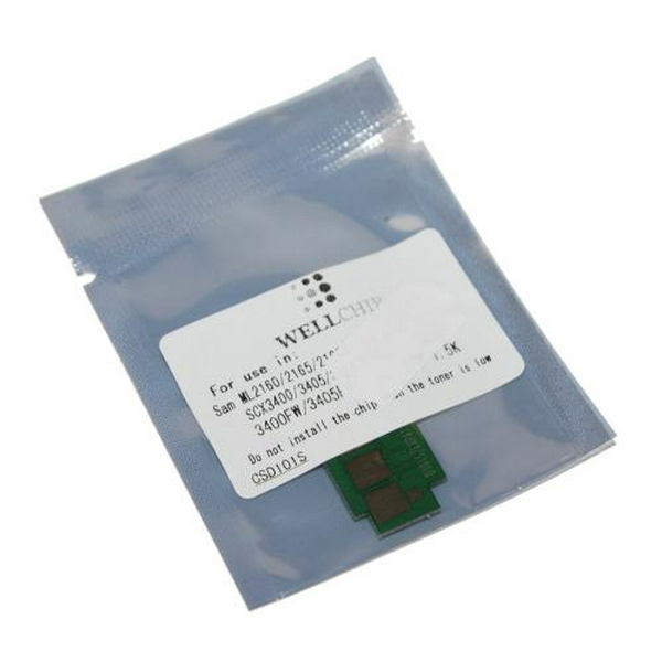 Чіп для Samsung MLT-D101S, Black, ML-2160/2165, SCX-3400/3405, 1500 копій, WellChip (CSD101S)