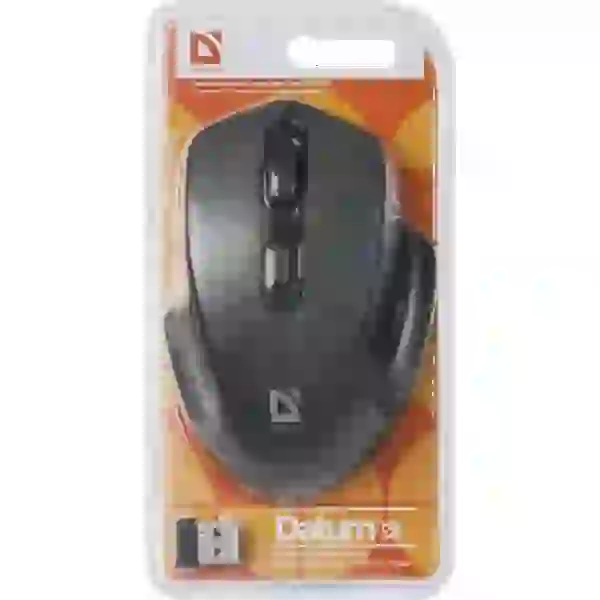 Миша бездротова Defender Datum MB-345, Black, USB, оптична, 800/1200/1600 dpi, 4 кнопки, 2xAAA (52345) - 4