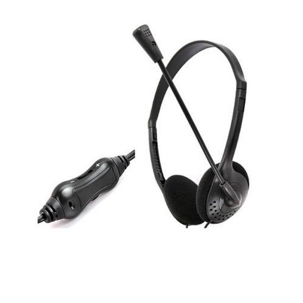 Навушники Gemix HP-100MV, Black, 2 x Mini jack (3.5 мм), накладні, регулятор гучності, кабель 2 м