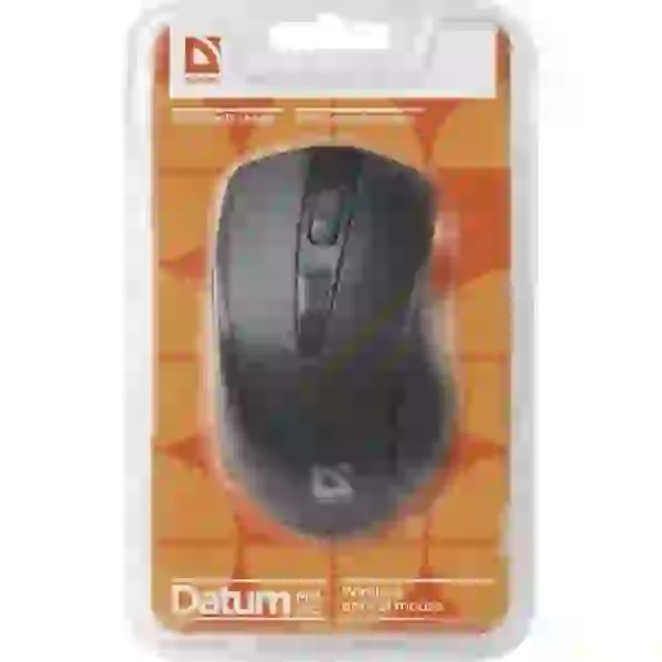 Миша бездротова Defender Datum MM-265, Black, USB, оптична, 800/1200/1600 dpi, 4 кнопки, 2xAAA, мініатюрний наноприймач (52265) - 4