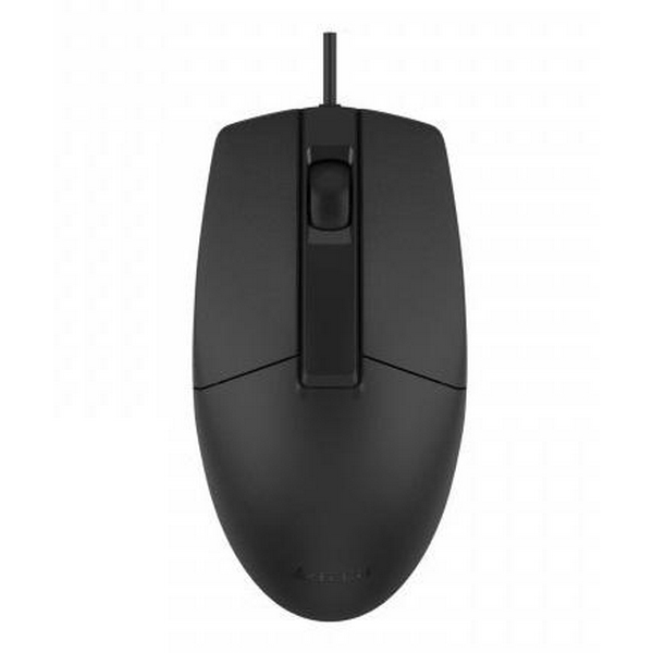 Миша A4Tech OP-330S, Black, USB, оптична, 1000 dpi, безшумний клік, 3 кнопки, 1.5 м (OP-330S USB (BLACK)) - 2