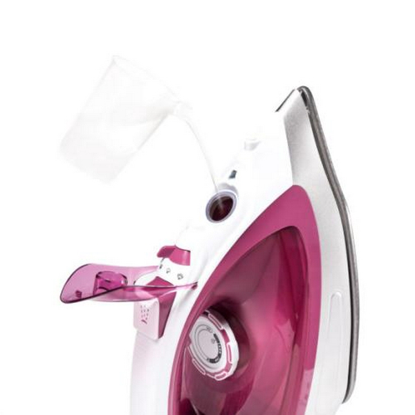 Праска Holmer HIТ-2640, White/Pink, 2600W, кераміка, паровий удар 140 г/хв, постійна подача пари 40 г/хв, вертикальне відпарювання, очищення від накипу - 4