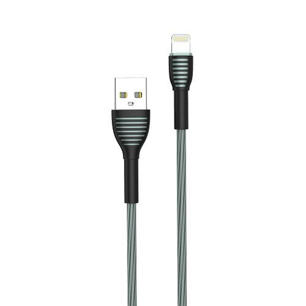 Кабель USB AM - Lightning, 1 м, Grey, ColorWay, 3A (CW-CBUL041-GR) - 3