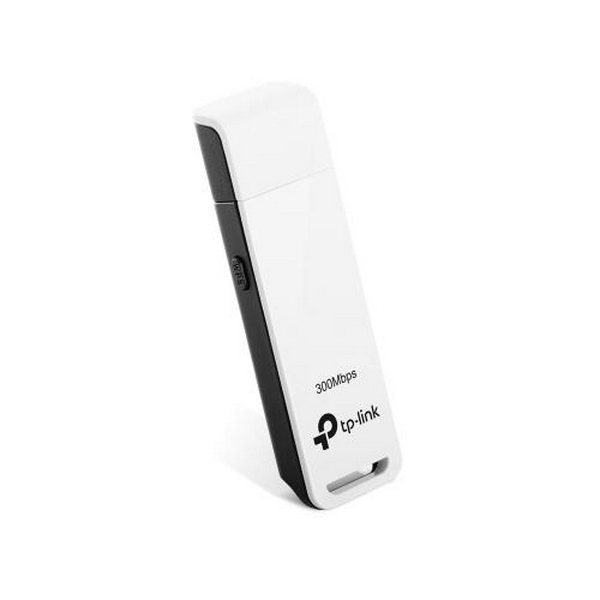 Мережевий адаптер USB TP-LINK TL-WN821N, White, до 300 Мбит/с, 802.11n, WPS, USB 2.0, вбудована антена