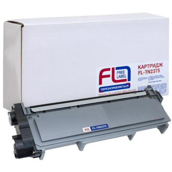 Картридж Brother TN2375, Black, DCP-L2500/L2520/L2540/L2560, HL-L2360/L2365, MFC-L2700/L2720/L2740, 2600 стор, Free Label (FL-TN2375)