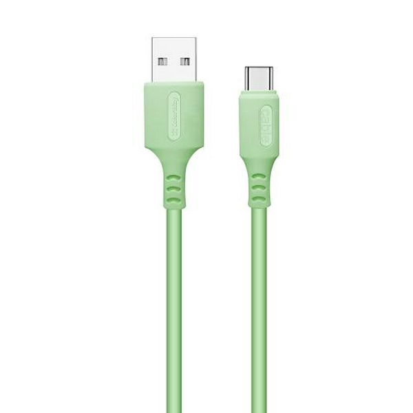Кабель USB AM - Type-C, 1 м, Green, ColorWay, 2.4A (CW-CBUC042-GR)