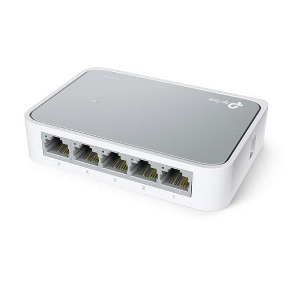 Комутатор TP-LINK TL-SF1005D, 5x10/100 Mb/s, пластиковий корпус, некерований