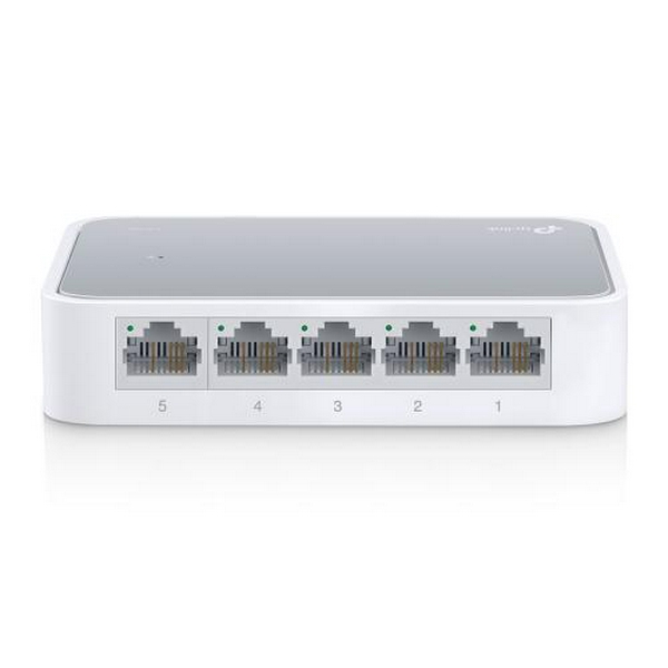 Комутатор TP-LINK TL-SF1005D, 5x10/100 Mb/s, пластиковий корпус, некерований - 2