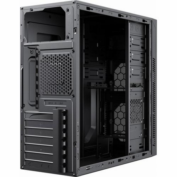Корпус GameMax MT525-2U3TYC Black, без БЖ, Mid Tower, ATX / Micro ATX / Mini ITX, 2хUSB 3.0, Type-C, 1x120mm FAN, 417x200x425 мм (MT525-2U3TYC-NP) - 5
