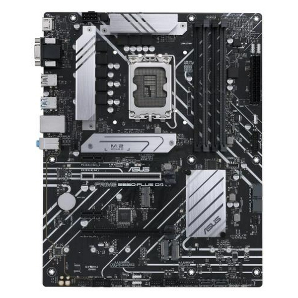 Мат.плата LGA1700, Asus PRIME B660-PLUS D4, B660, 4xDDR4, Int.Video(CPU), 4xSATA3, 3xM.2, 1xPCI-E 16x 4.0, 1xPCI-E 16x 3.0, 2xPCI-E 1x 3.0, 1xM.2 (Key E), ALC997, 2.5GLan, 9xUSB3.2/6xUSB2.0, VGA/HDMI/DP, ATX - 2