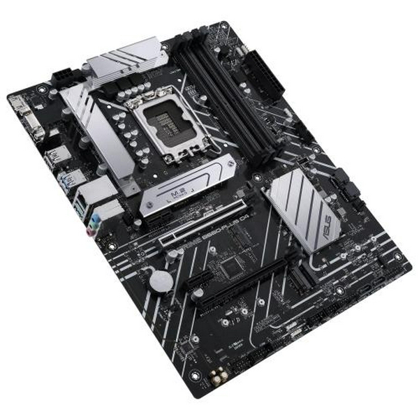 Мат.плата LGA1700, Asus PRIME B660-PLUS D4, B660, 4xDDR4, Int.Video(CPU), 4xSATA3, 3xM.2, 1xPCI-E 16x 4.0, 1xPCI-E 16x 3.0, 2xPCI-E 1x 3.0, 1xM.2 (Key E), ALC997, 2.5GLan, 9xUSB3.2/6xUSB2.0, VGA/HDMI/DP, ATX - 4
