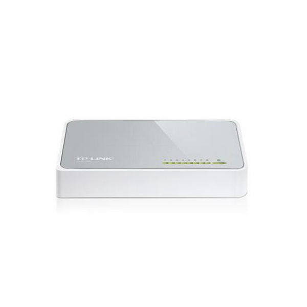 Комутатор TP-LINK TL-SF1008D, White/Gray, 8-портовий, 10/100 Мбіт/с, некерований, пластиковий корпус - 5